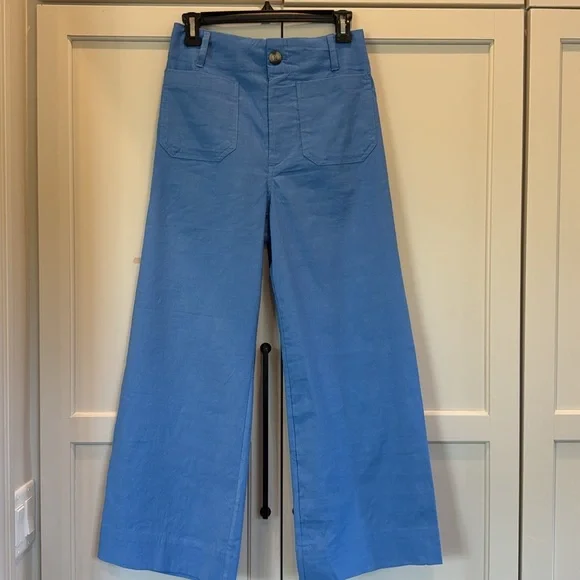 Anthropologie Maeve Colette Cropped Women’s Size 28 Wide Leg Crop Pants NWT - Picture 2 of 10